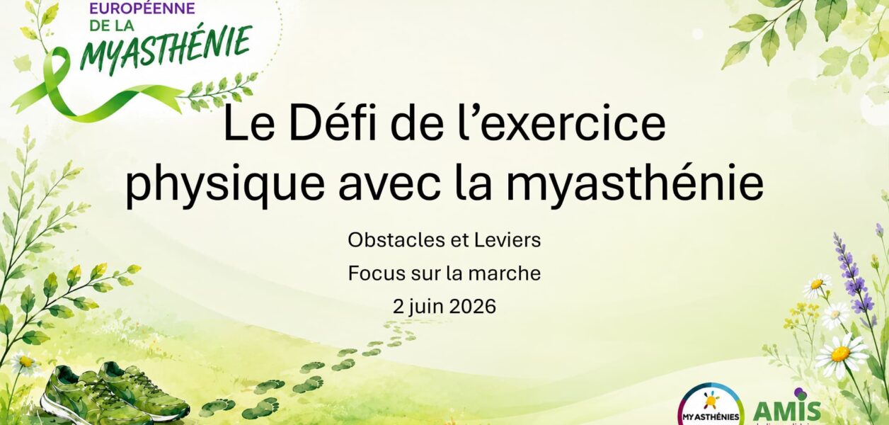 Visioconférence : le défi de l'exercice physique avec la myasthénie